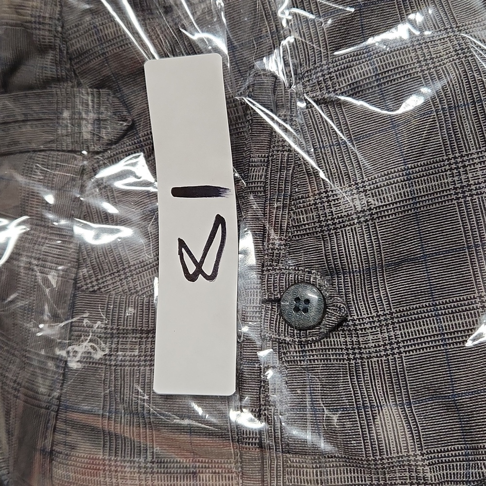 Lululemon Pants 32X33 Gray Plaid Limited Edition Wet Dry Warm Golf Commuter - Picture 12 of 12
